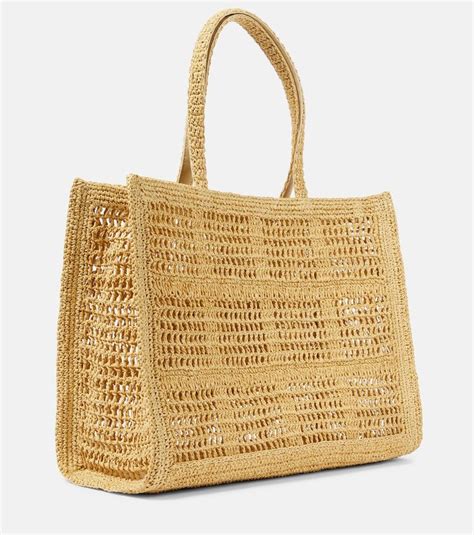 Ella Large Crochet Raffia Tote Bag In Beige Tory Burch Mytheresa In