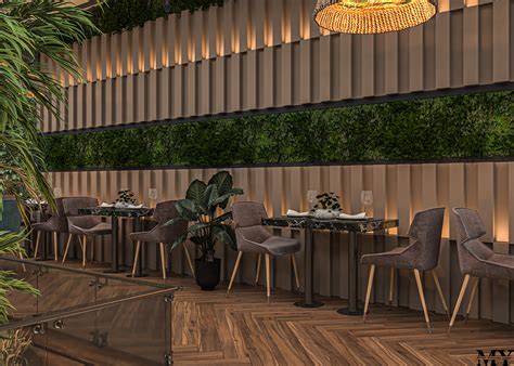restaurant interior design indonesia  behance