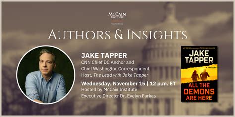 McCain Institute Authors & Insights: Jake Tapper - McCain Institute