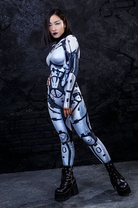 Cyberpunk Halloween Costume Cyberpunk Clothing Sexy Robot Etsy