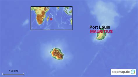 Stepmap Mauritius Landkarte F R Afrika