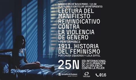 25n En Burjassot Lectura Del Manifiesto Reivindicativo Y Manifestación