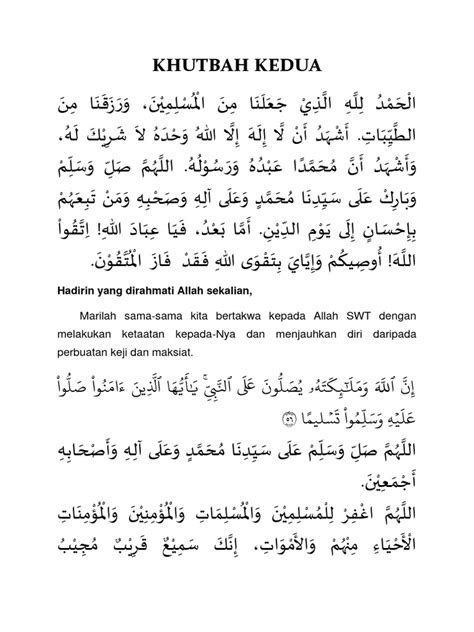 Khutbah Kedua Doa Palestin Pdf