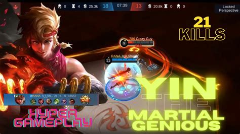 Yin Hyper Gameplay The Martial Genius Yinmobilelegends Youtube