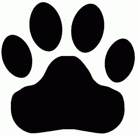 Printable Bobcat Paw Print