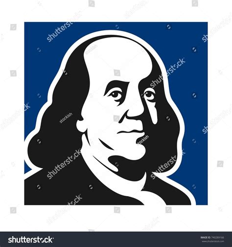 Benjamin Franklin Vector Logo Stock Vector Royalty Free