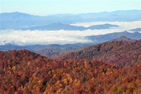 Fall Foliage Blue Ridge Parkway Stock Image - Image of mountains ...