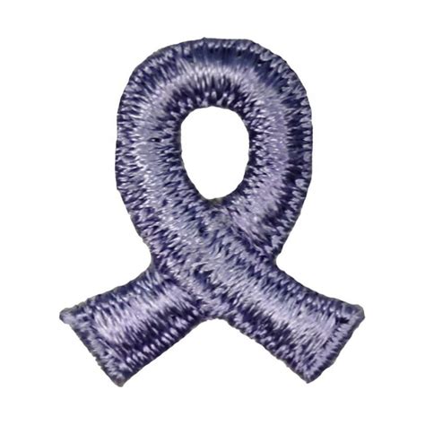 Periwinkle Stomach Cancer Awareness Ribbon Patch Support Cause Sew On ...