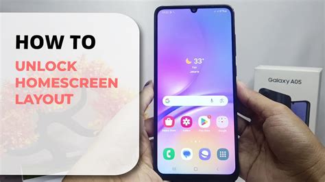 How To Unlock Homescreen Layout On Samsung Galaxy A S Youtube