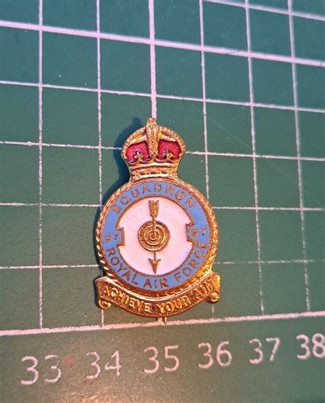 SELECTION Vintage RAF SQUADRON LAPEL BADGES By Miller Of Birmingham