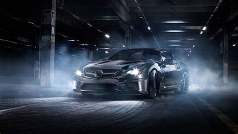 HD wallpaper: mist, Carlsson, street, Mercedes-Benz SL65 AMG Black ...