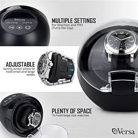 Versa Newly Upgraded Automatic Single Watch Winder Direct Drive