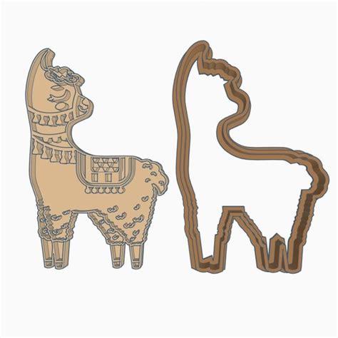 Download Stl File Llama Cookie Cutter D ・ Cults