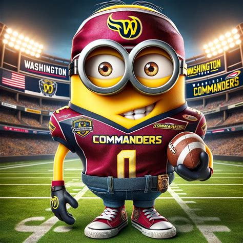 Washington Commanders Logo Minion Digital Design Nfl