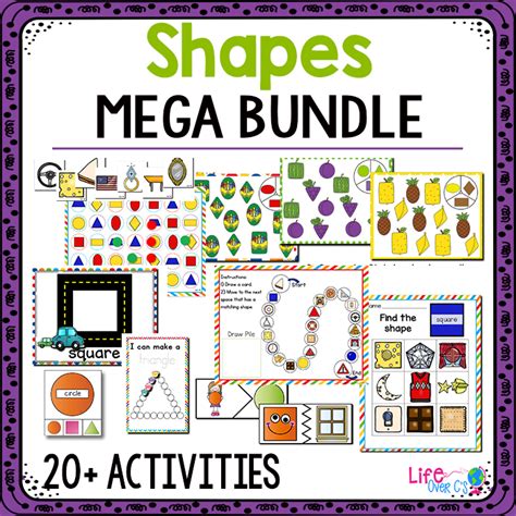 2d Shapes Pre K Preschool Math Centers Lifeovercs