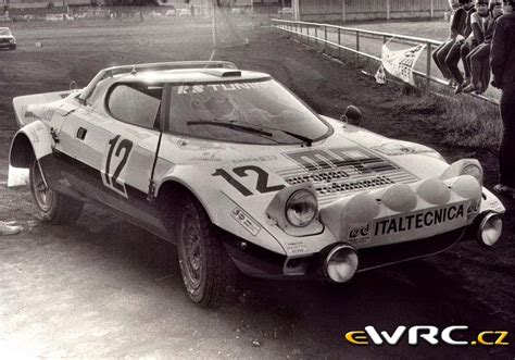 Gianello Roberto Rorato Mirco Lancia Stratos HF Rallye Škoda 1980