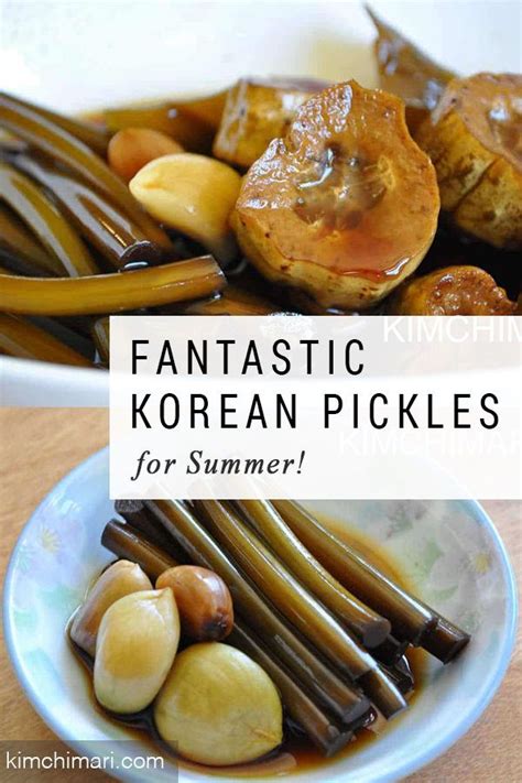 Fantastic Korean Pickles 장아찌 Jangahjji For Summer Recipe Healthy