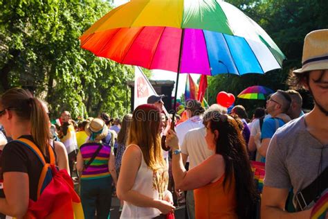 Pride Day Gay Parade In Budapest Hungary Editorial Photo Image Of Festival Express 56598956