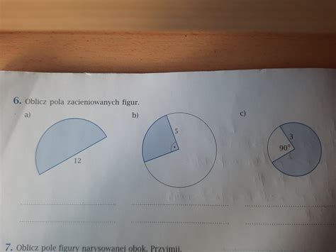 Oblicz Pola Zacieniowanych Figur Brainly Pl