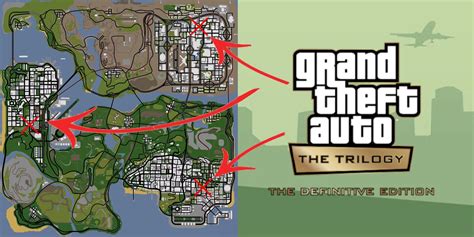 GTA: San Andreas - Definitive Edition: Gym Locations