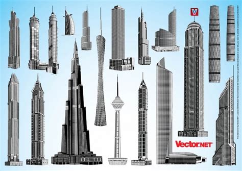 Dubai vector skyline free vector download (125 Free vector) for ...