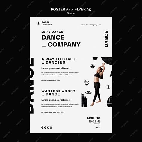 Free Psd Dance Classes Vertical Flyer Template