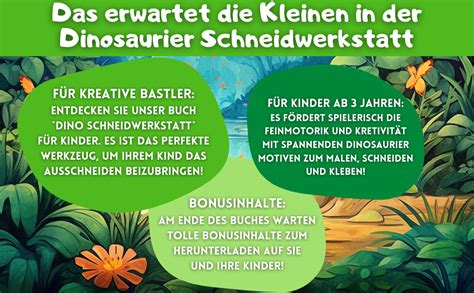 Dinosaurier Schneidwerkstatt Ausschneidebuch F R Kinder Ab Jahren