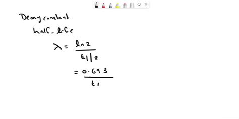 SOLVED: What is the decay constant of tritium (hydrogen-3), which has a ...