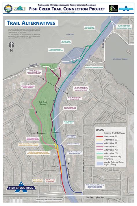 Proposed Fish Creek Trail Connection Routes Ranchorage