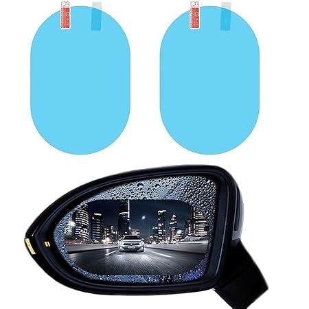 Bowiemall 2 Pcs Car Rearview Mirror Film Rainproof Waterproof Mirror