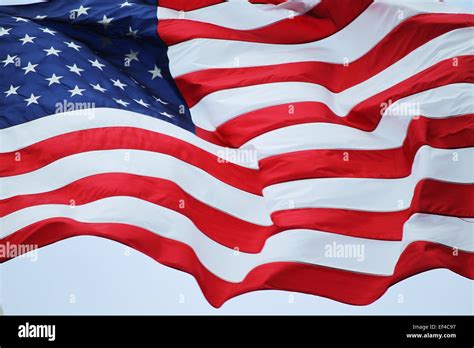 Us Flag Fluttering In Wind Hi Res Stock Photography And Images Alamy