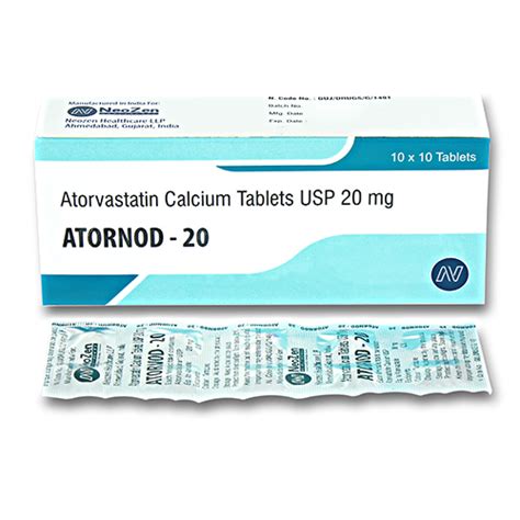 20 Mg Atorvastatin Calcium Tablets Usp General Medicines At Best Price