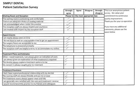 Patient Satisfaction Survey Forms Soni Dental Implants