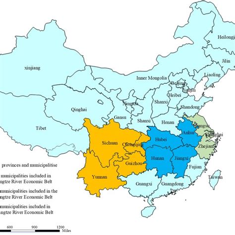 The Yangtze River Economic Belt In China Source National Bureau Of