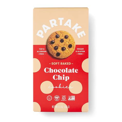 Amazon Partake Soft Baked Cookies Chocolate Chip 2 Boxes