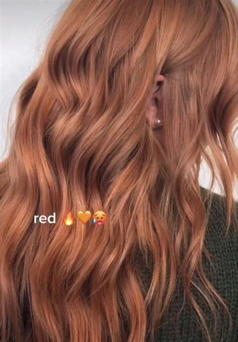 Copper Red Hair Color With Blonde Highlights