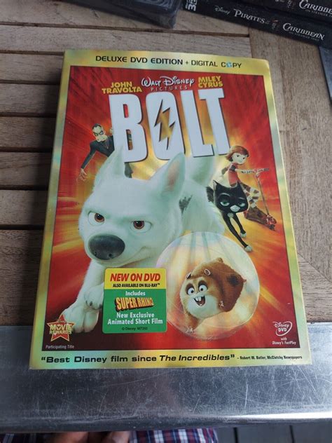 Bolt Dvd 2009 2 Disc Set With Disney File Wslipcover Ebay