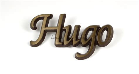 Hugo aluminium font style - Towa