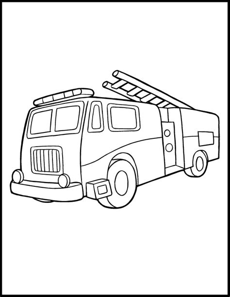 Free Printable Fire Truck Coloring Pages For Kids