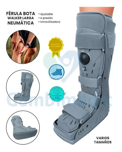 Bota Ferula Ortopedica Walker Larga Premium Aire Neumática S Envío gratis