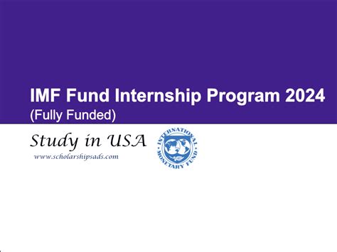 Imf Fund Internship Program 2024 Usa Fully Funded