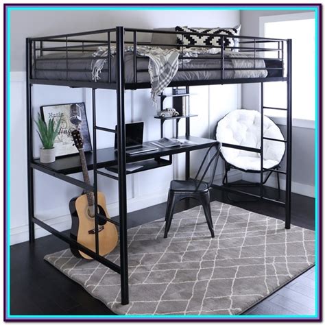 Metal Full Loft Bed With Desk Underneath - Bedroom : Home Decorating ...