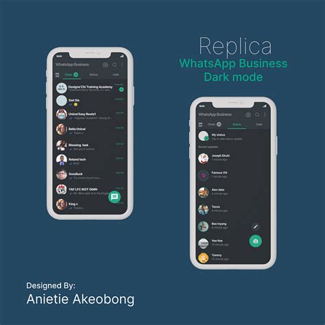 WhatsApp Business replica by Anietie Akpan on Dribbble