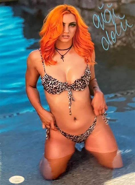 On Knees In Bikini Wwe Nxt Toxic Attraction Gigi Dolin Signed X