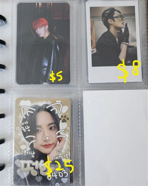 Wts Wtt Ateez The World Ep Fin Will Photocards Pc Hongjoong