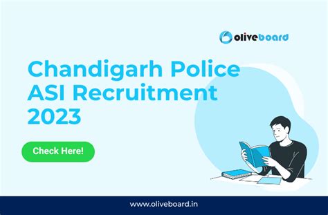 Chandigarh Police Asi Recruitment Notification Out For Posts