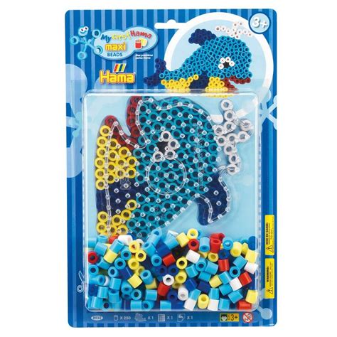 Hama Perlesæt Maxi Hval 250 Perler Hurtig Levering