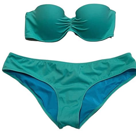 Victorias Secret Swim Victorias Secret Bandeau Bikini Swim Set