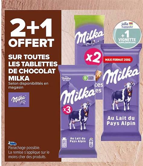 Promo Tablettes De Chocolat Milka Chez Carrefour Market Icatalogue Fr