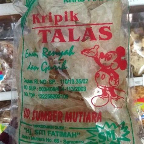 Jual Camilan Khas Madura KRIPIK TALAS Shopee Indonesia